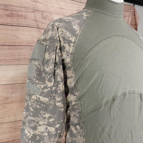 Massif Army Combat Shirt Mens Medium Military Flame Resistant Tactical ACS Camo - Picture 4 of 11